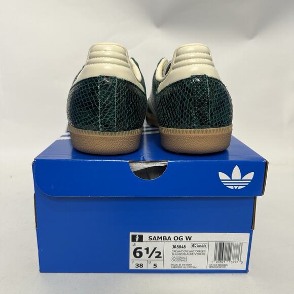 adidas Samba OG Snakeskin Pack - “Collegiate Green” JR8848 - Picture 4 of 6